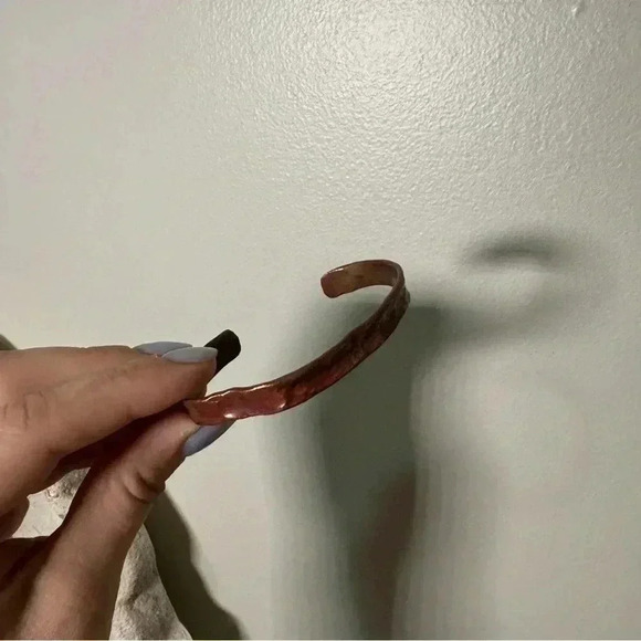 Copper boho cuff bracelet - Picture 5 of 6